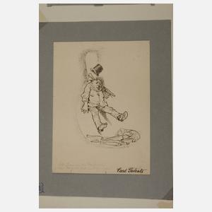 Prof. Carl Gehrts, Zeichnungskonvolut