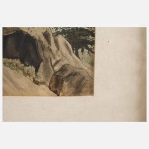 Hallig, Schloss auf einem Bergsporn