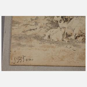 Jan Bedijs Tom, Schafherde auf der Weide