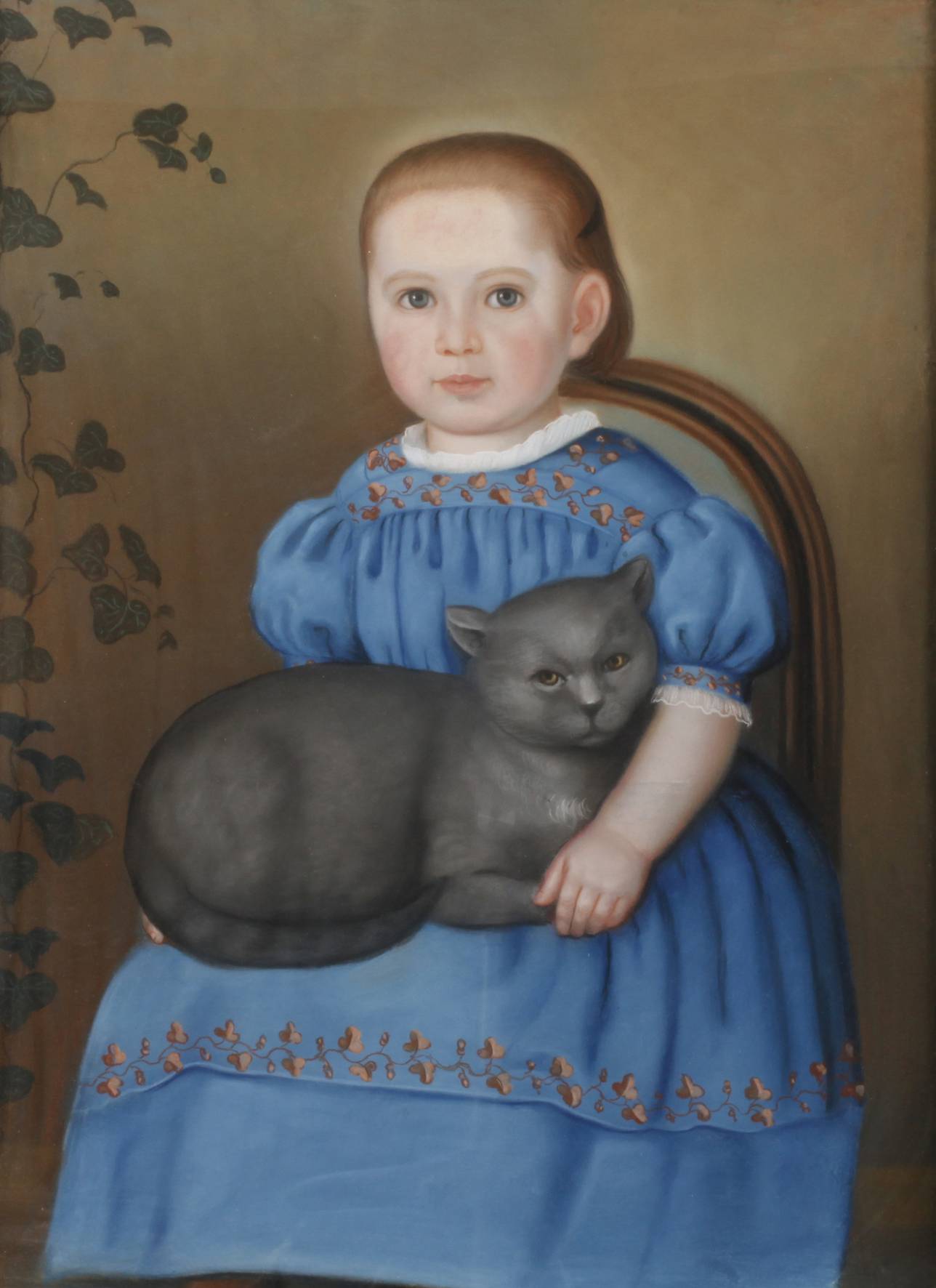 Mädchen mit Katze