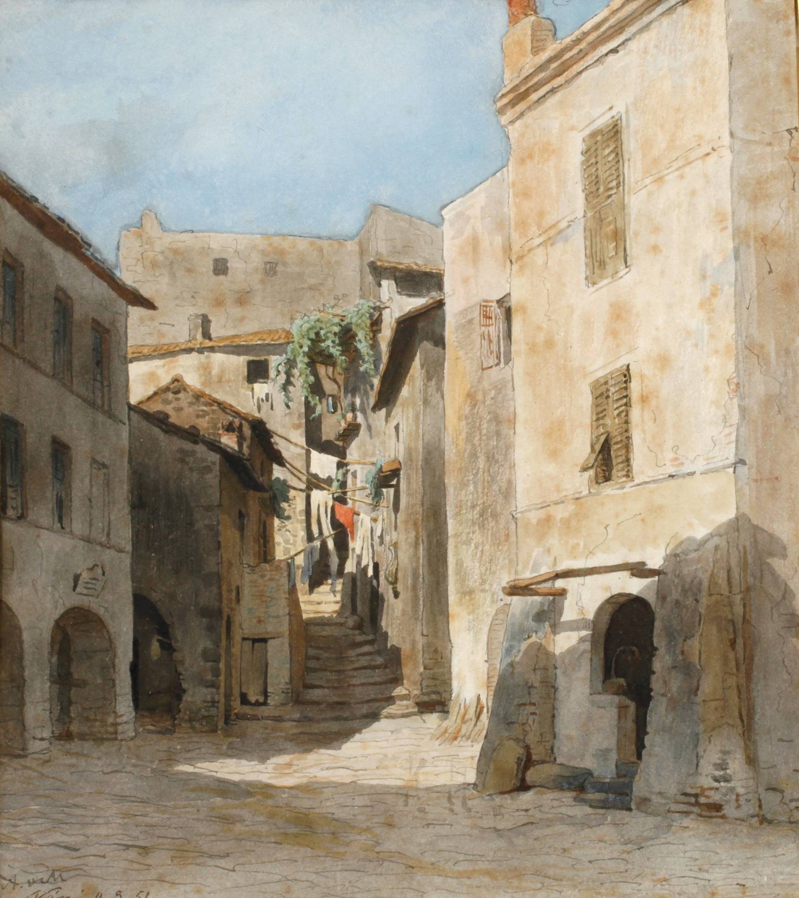 Mediterrane Stadtansicht