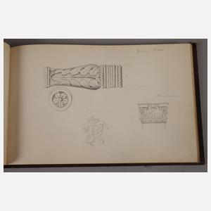 Skizzenbuch mit Italienansichten