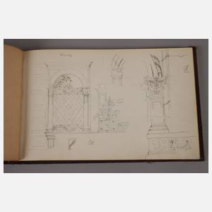 Skizzenbuch mit Italienansichten