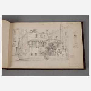 Skizzenbuch mit Italienansichten