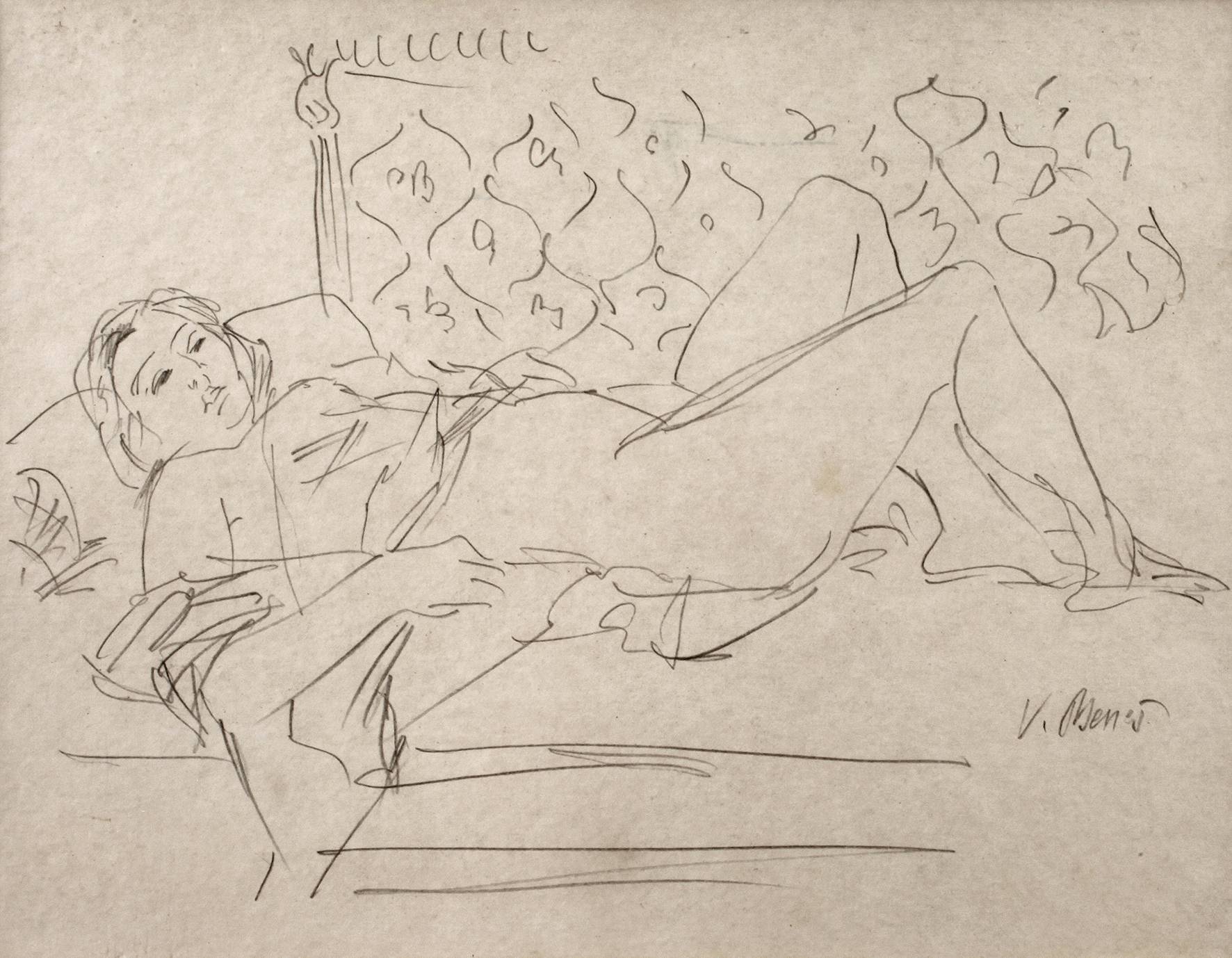 Vincenc Beneš, Ruhende Frau