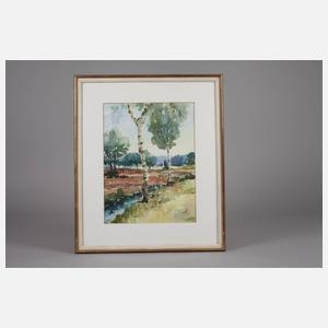 Wolfgang Dörner, Birken in Sommerlandschaft