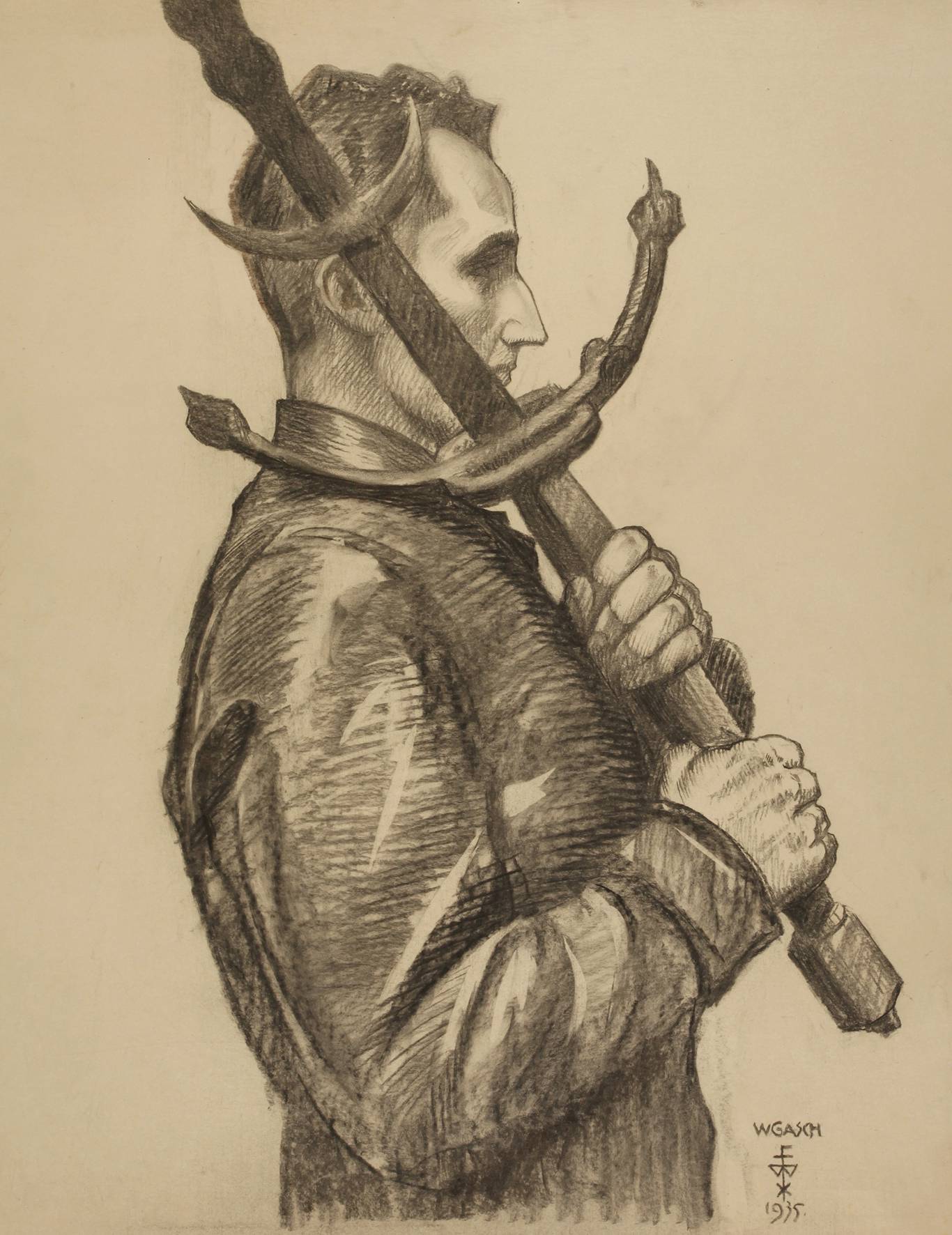 Walther Gasch, Stehender Ritter