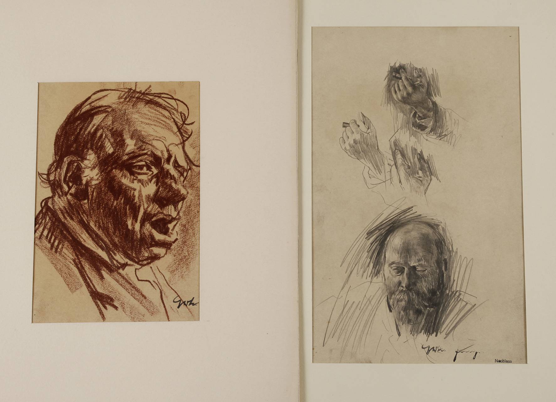 Prof. Gerhard Janssen, Paar Zeichnungen