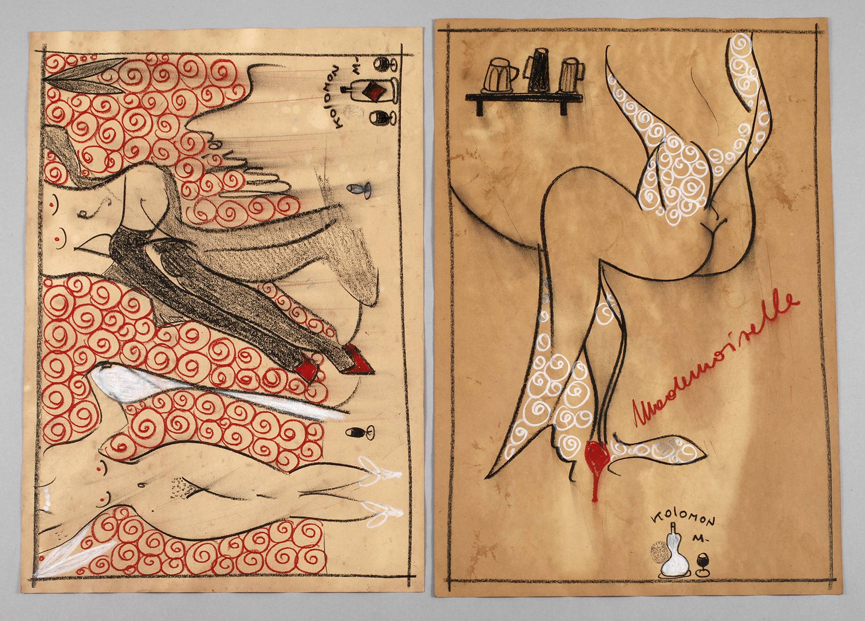 Kolomon Moore, Paar erotische Zeichnungen