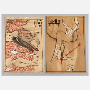 Kolomon Moore, Paar erotische Zeichnungen