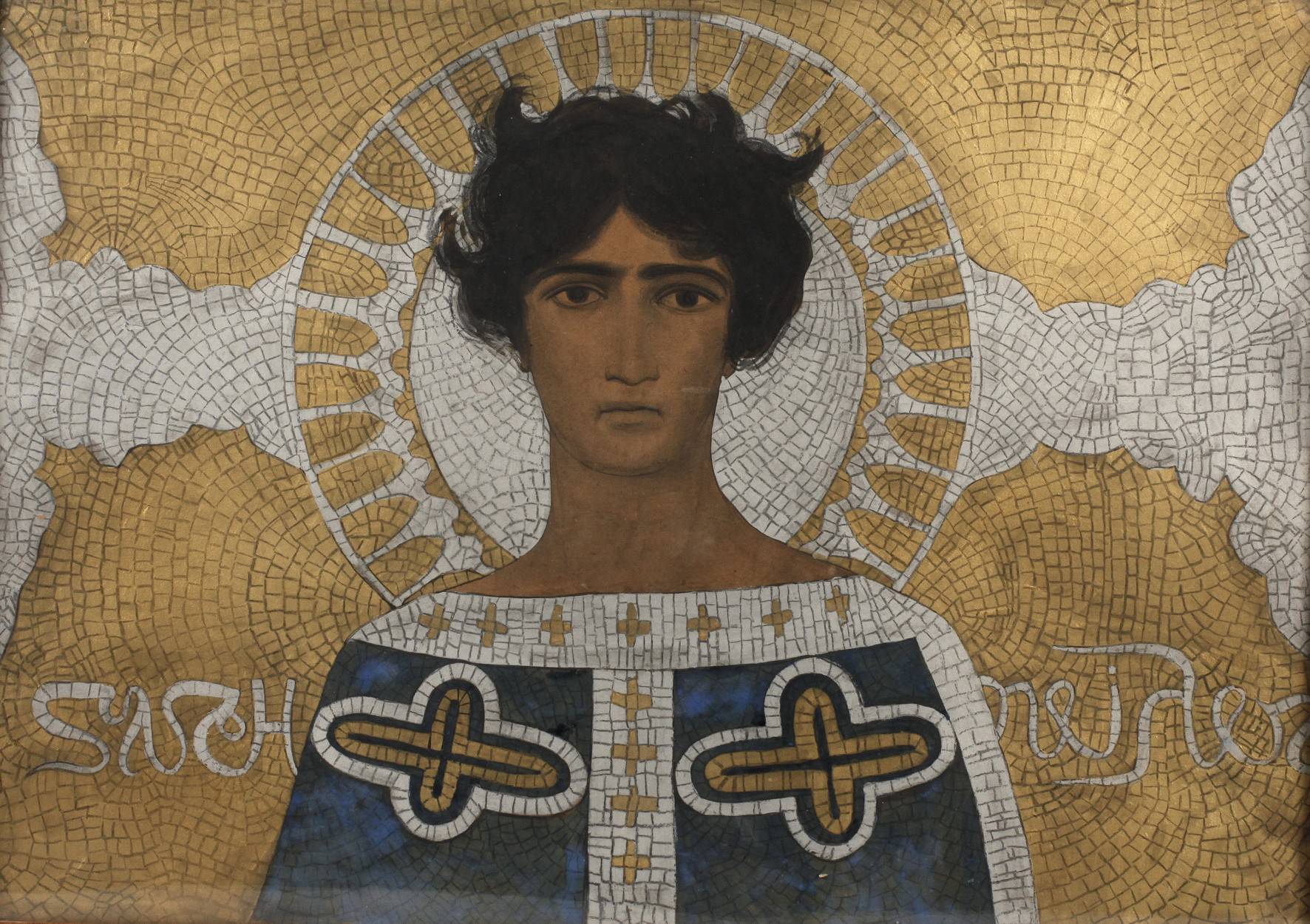 Prof. Sascha Schneider, attr., Mosaikentwurf