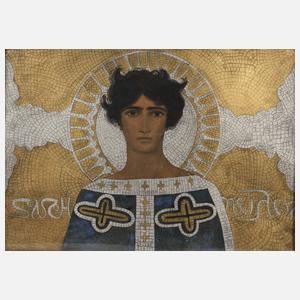 Prof. Sascha Schneider, attr., Mosaikentwurf