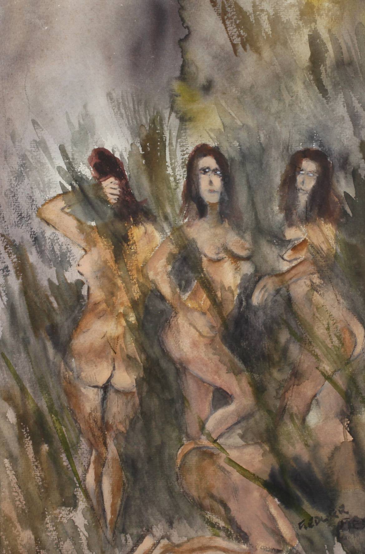 Posierende Damenakte