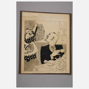 Otto Nückel, Paar politische Karikaturen