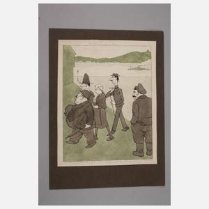 Otto Nückel, Paar politische Karikaturen