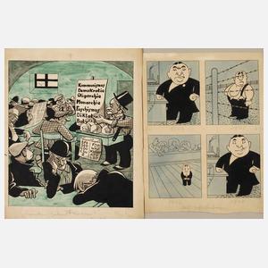Otto Nückel, Paar politische Karikaturen