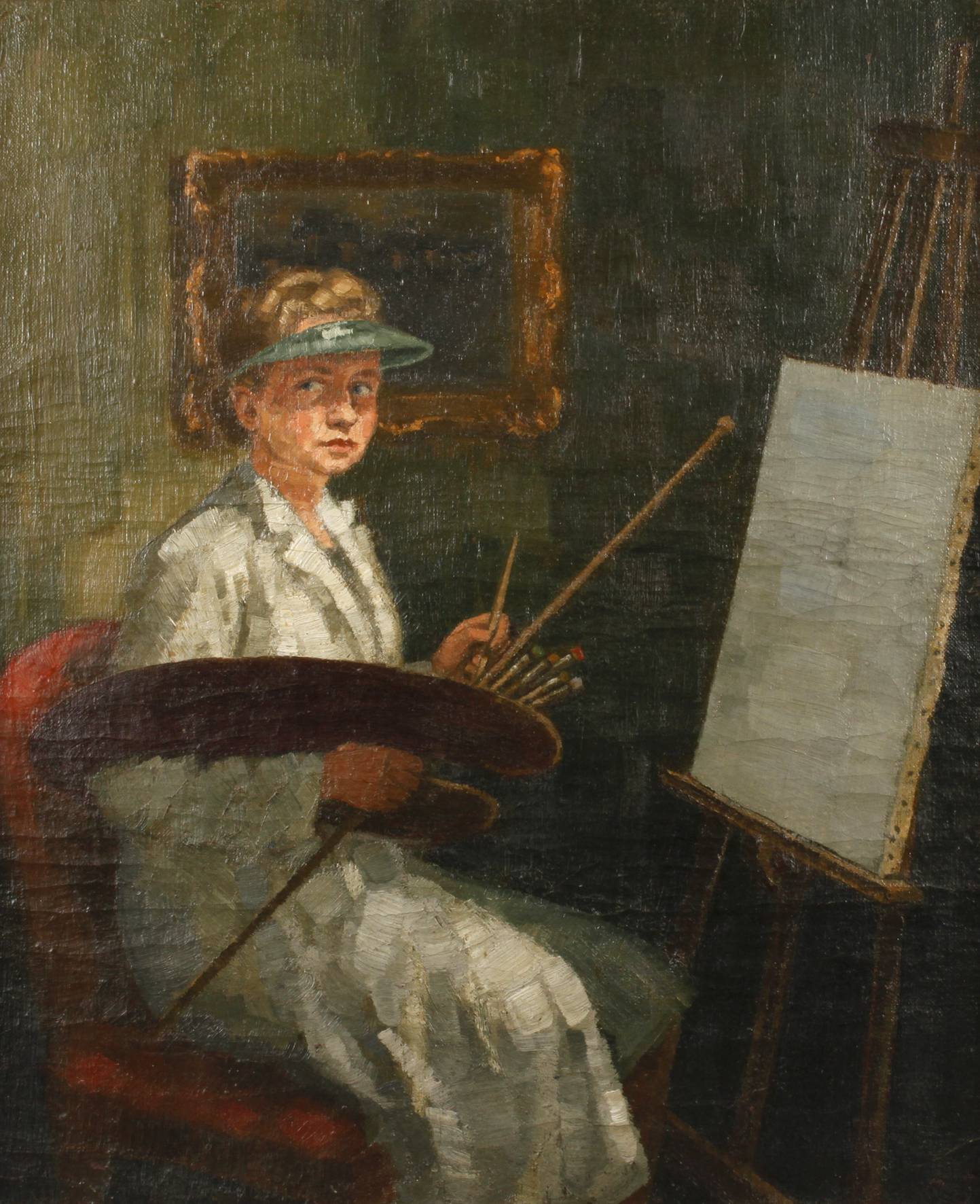 Hildegard Marion Böhme, Selbstbildnis im Atelier