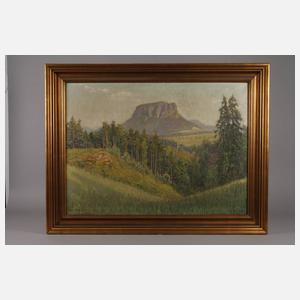 Hermann Theodor Droop, ”Landschaft mit Lilienstein”