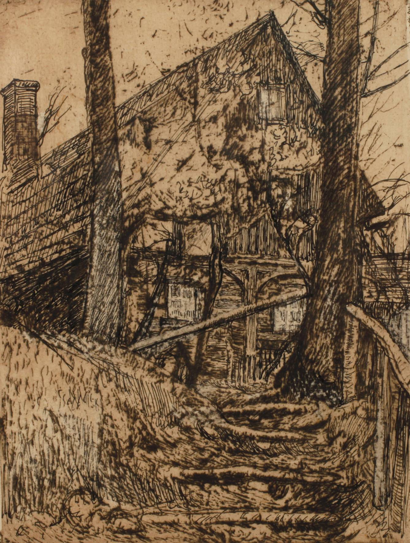 Albin Enders, altes Umgebindehaus