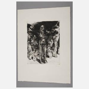 Prof. Hubertus Giebe, Stehender vor Menschenmenge