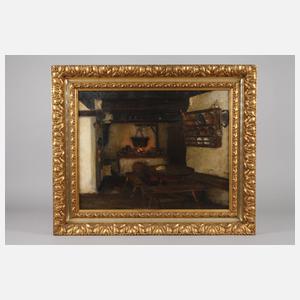 Oscar Graef, attr., Bauernküche