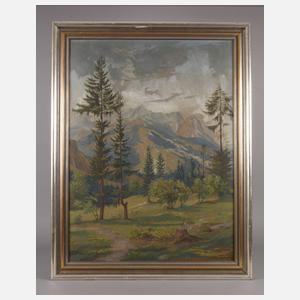 Max Krause-Kiederling, ”Blick auf die Zugspitze”