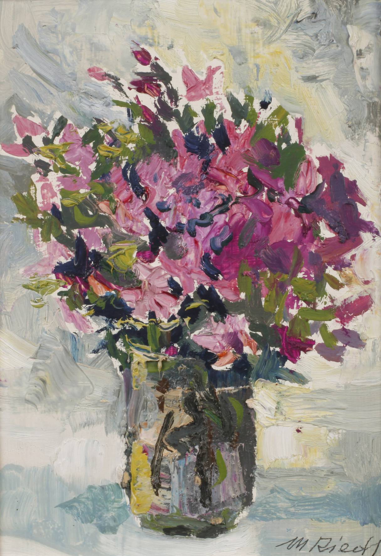 Manfred Riedl, Sommerblumen in Vase