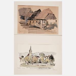 Elisabeth Schettler, Paar Mischtechniken