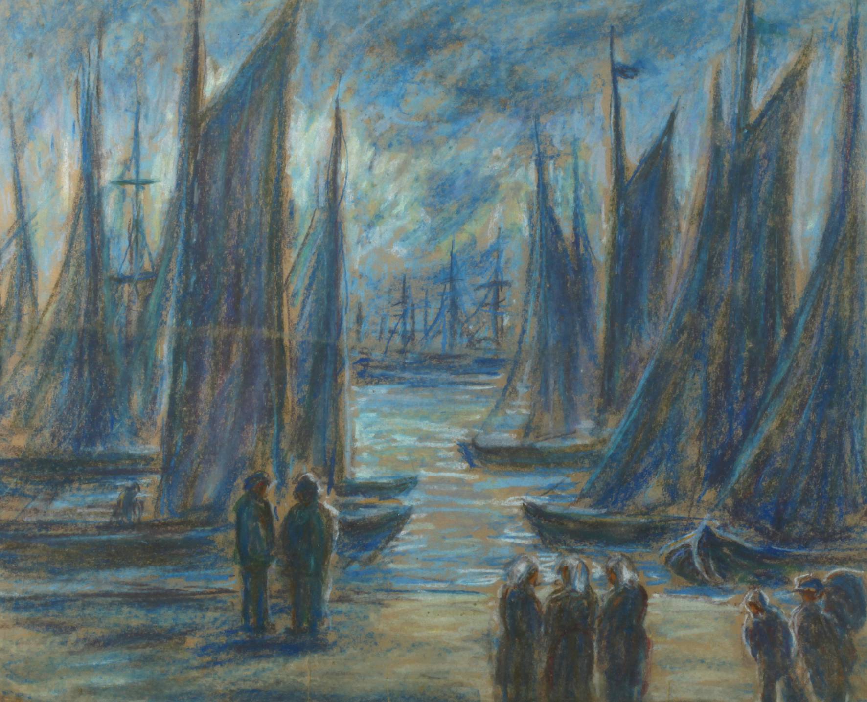 Albert Schwarz, Abends im Hafen