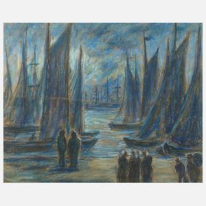 Albert Schwarz, Abends im Hafen