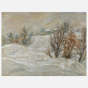 Albert Schwarz, Winter im Erzgebirge