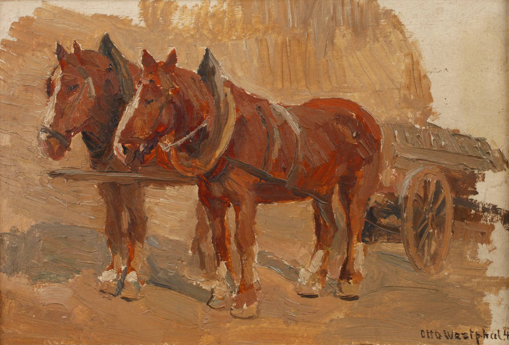 Otto Westphal, Pferdestudie