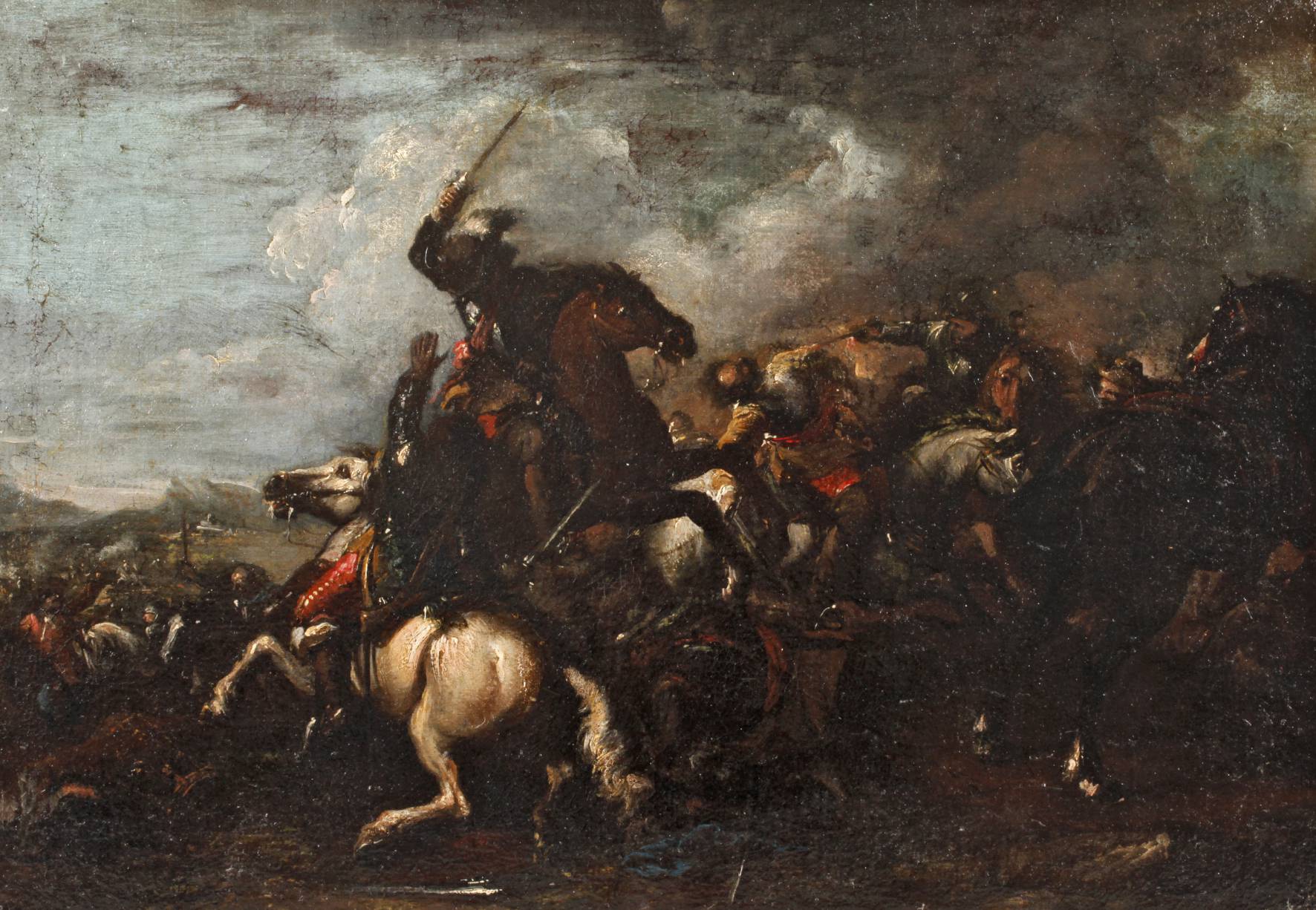 Barocke Schlachtenszene