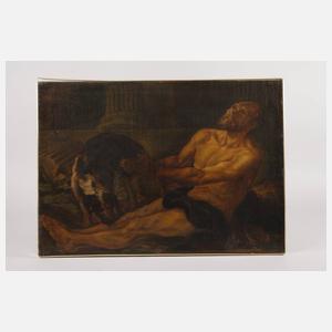 Barocker betender Männerakt