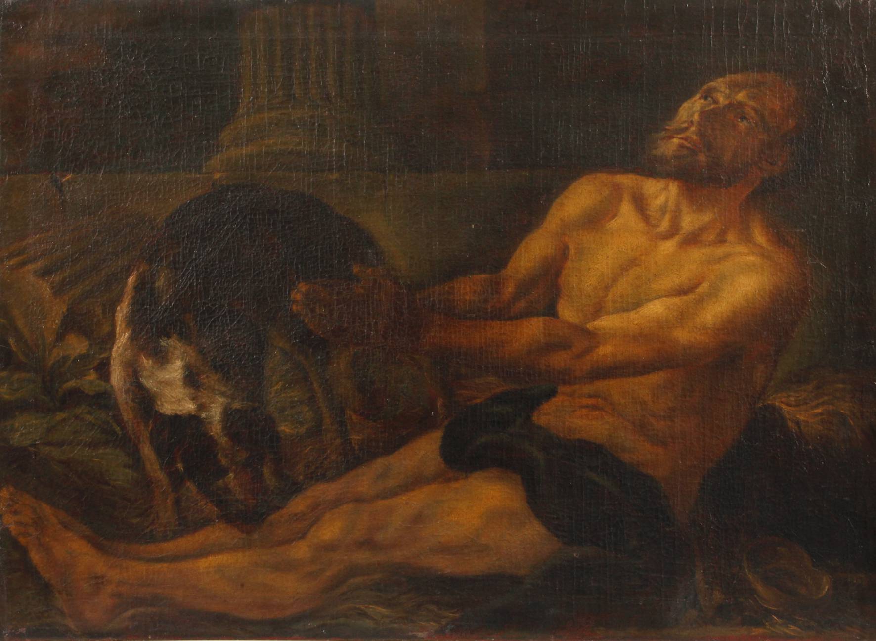 Barocker betender Männerakt