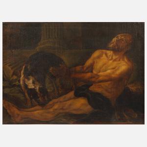 Barocker betender Männerakt