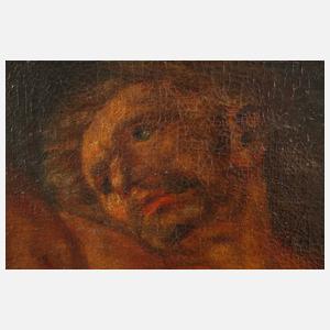 Barocker sich reckender Männerakt