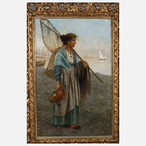 Amodio,Fischerin am Golf von Neapel