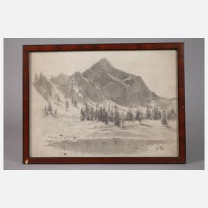 Carl Bolze, Sommer in den Alpen – Vorstudie