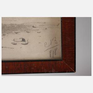 Carl Bolze, Sommer in den Alpen – Vorstudie