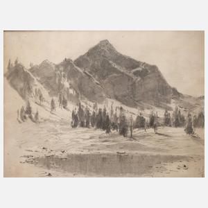Carl Bolze, Sommer in den Alpen – Vorstudie