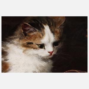 Alfred Arthur Brunel de Neuville, Spielende Katzen