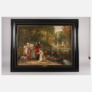 Heinrich Stelzner, Barocke Gesellschaft im Park