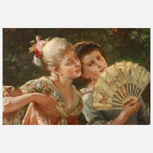 Heinrich Stelzner, Barocke Gesellschaft im Park