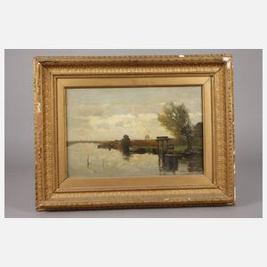 Willem Johannes Weissenbruch, Morgen am Kanal