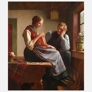 Albina Schaffalitzky de Mucadell, Junges Paar