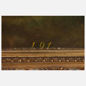 Jesus mit Lamm im Dornbusch