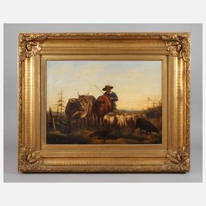 Bukolische Szene im weiter Landschaft