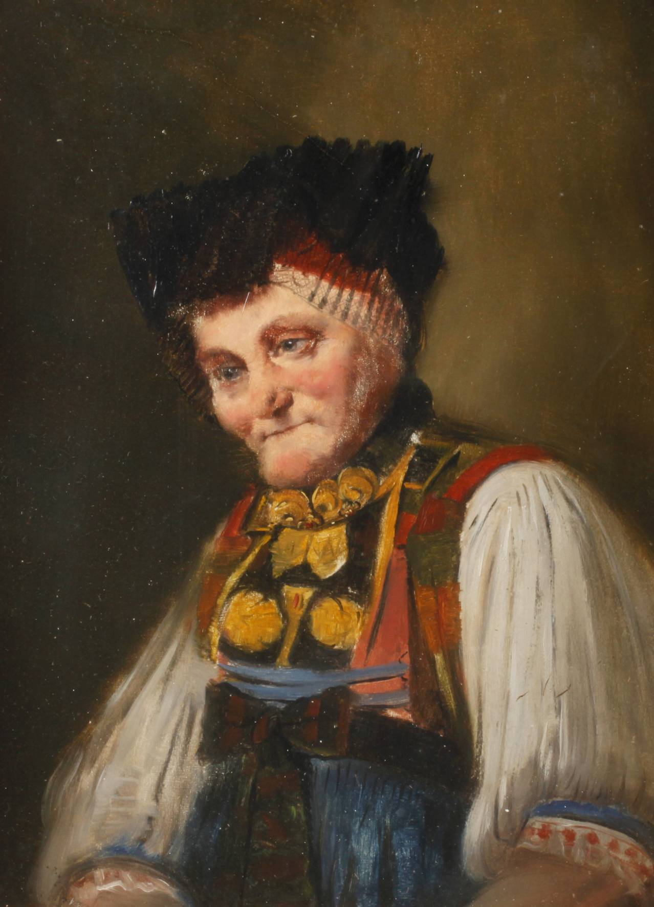 Ältere Frau in Tracht