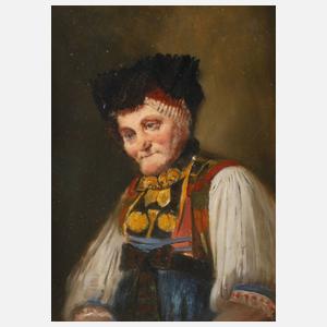 Ältere Frau in Tracht